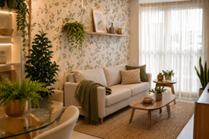 Papel de parede adesivo para apartamento alugado