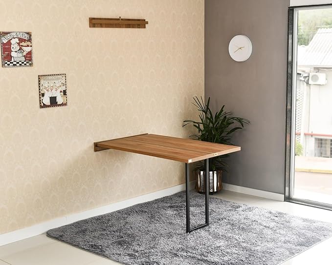 Mesa dobrável de parede para apartamento pequeno