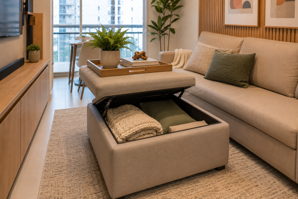 móveis multifuncionais apartamento pequeno
