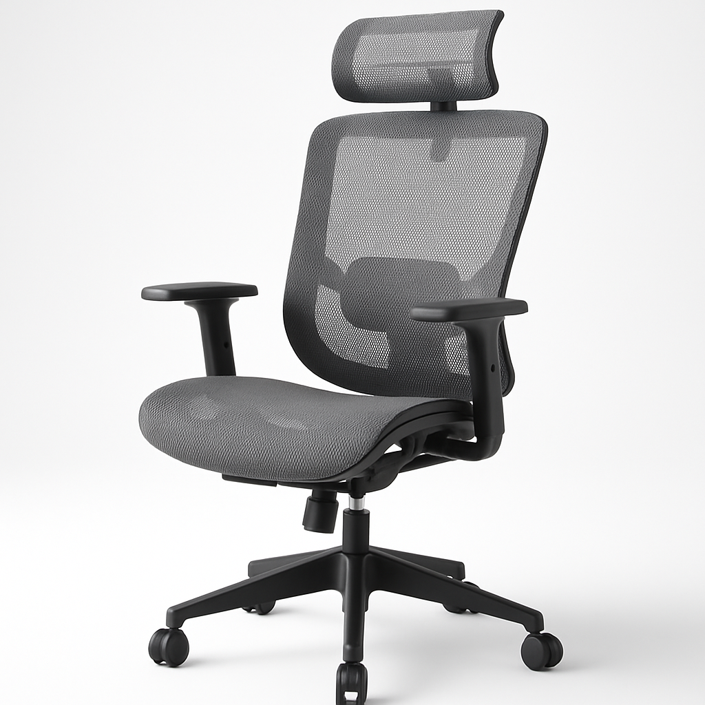 Cadeira Ergonômica Mesh com Apoio Lombar para Home Office