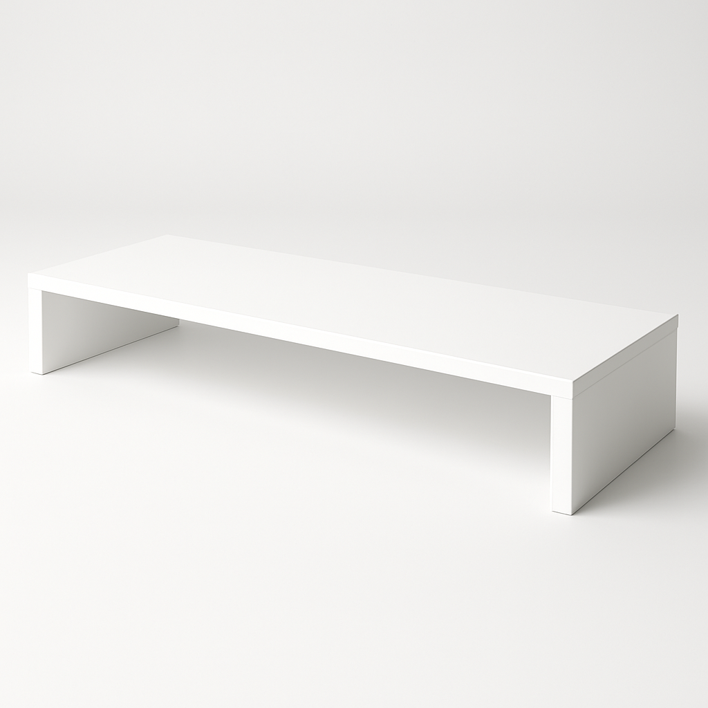 Suporte Elevador de Monitor MDF 90cm Branco