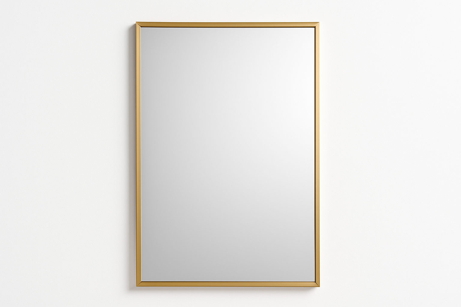 Espelho com moldura dourada decorativo para sala