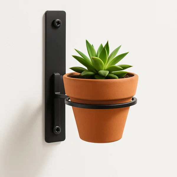vaso com suporte de parede para varanda de apartamento
