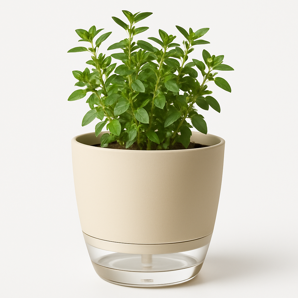 Vaso autoirrigável para apartamento pequeno