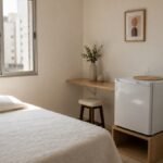 Mini geladeira para quarto em apartamento pequeno